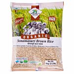 24 Mantra Organic Sonamasuri Brown Raw Rice 1Kg