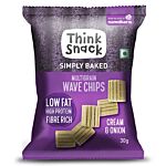 Think Snack Multi Grain Wave Chips Cream & Onion,30G